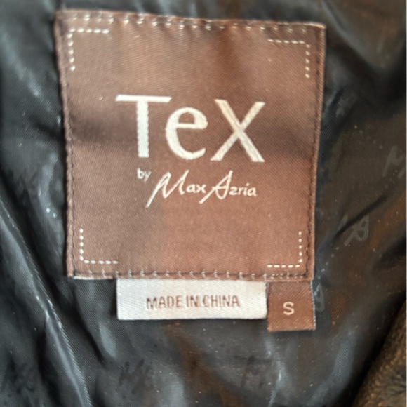 TEX by MAX AZRIA - BLACK LEATHER JACKET - Size Small - Picture 2 of 6